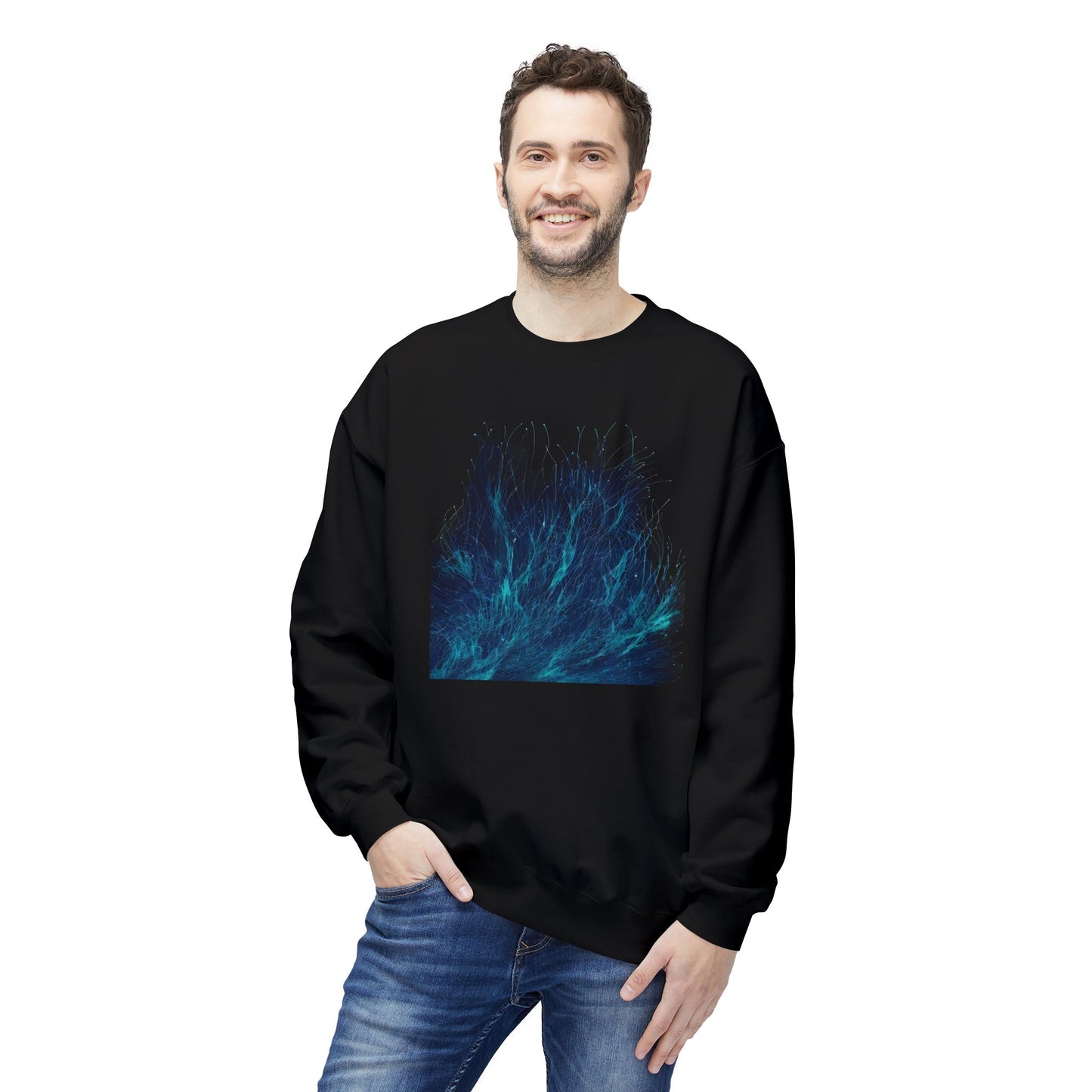 FRACTAL WEB - Midweight Softstyle Fleece Sweatshirt