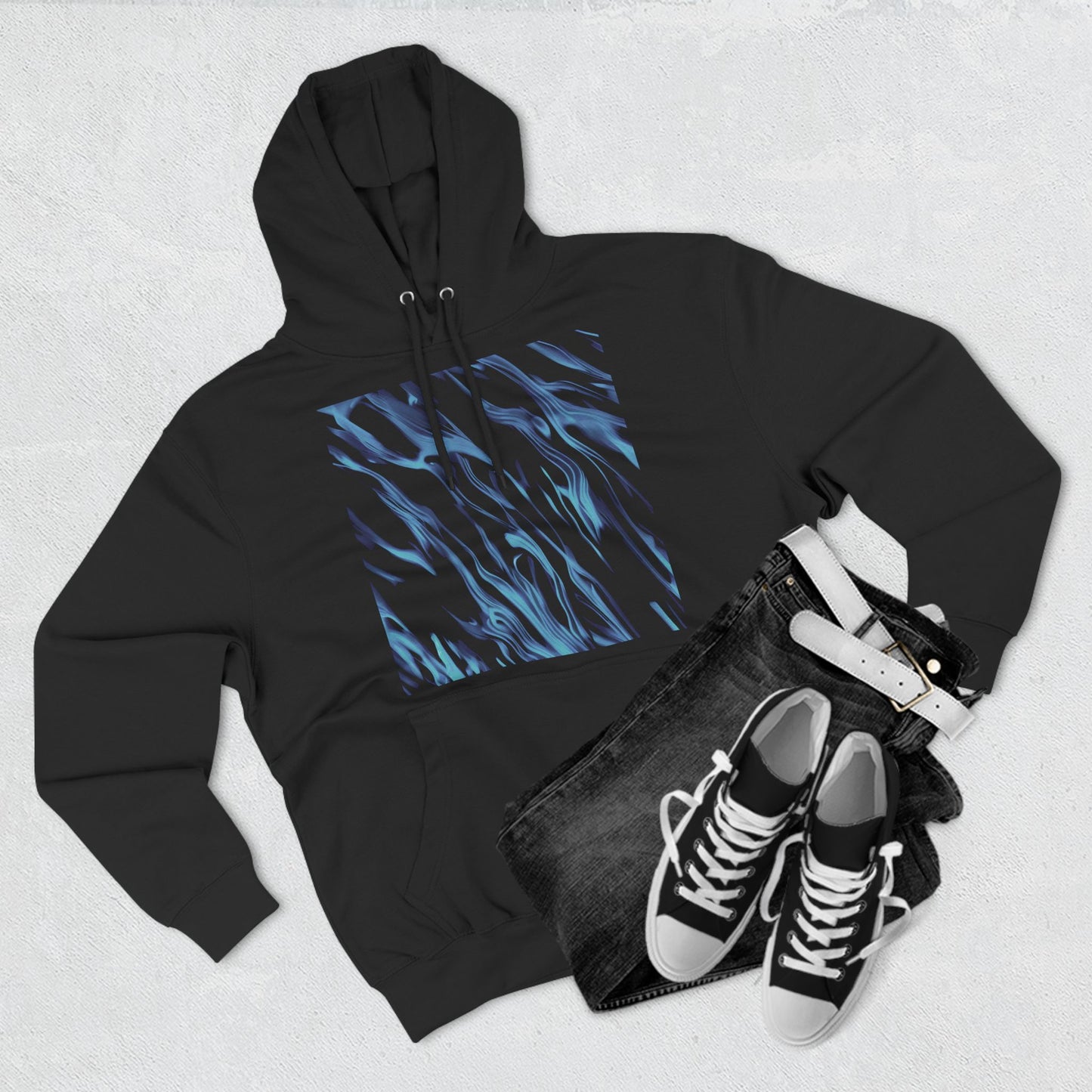 RIVERINE - Three-Panel Fleece Hoodie